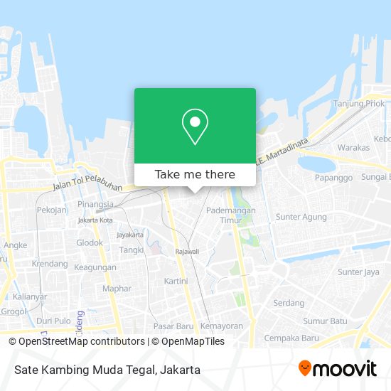 Sate Kambing Muda Tegal map