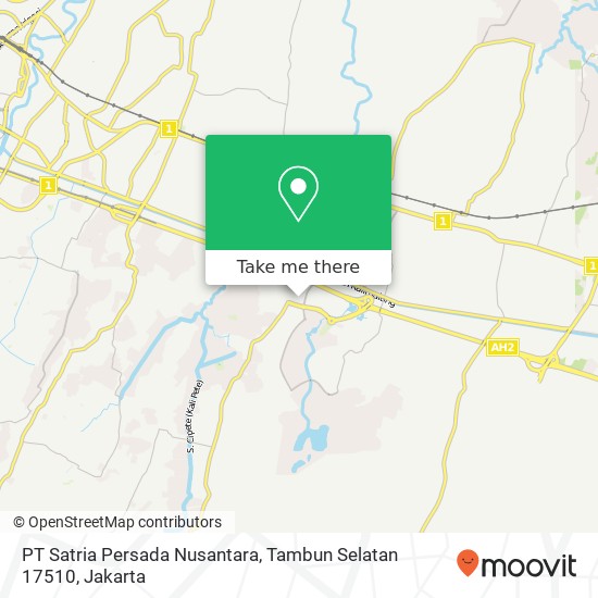 PT Satria Persada Nusantara, Tambun Selatan 17510 map