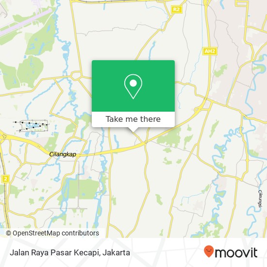Jalan Raya Pasar Kecapi, Pondok Melati map