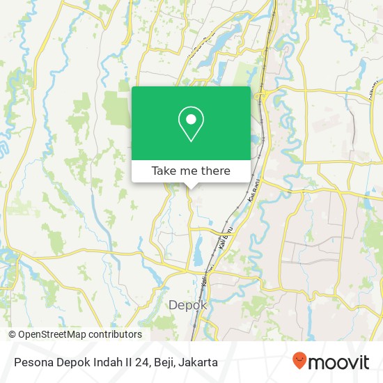 Pesona Depok Indah II 24, Beji map