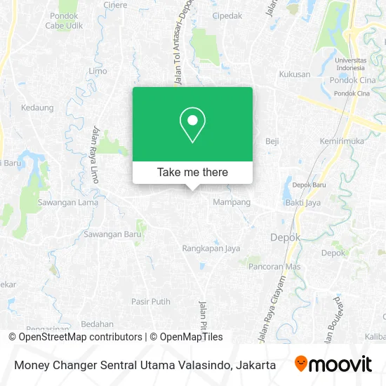 Money Changer Sentral Utama Valasindo map