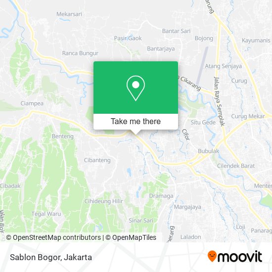 Sablon Bogor map