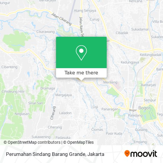 Perumahan Sindang Barang Grande map