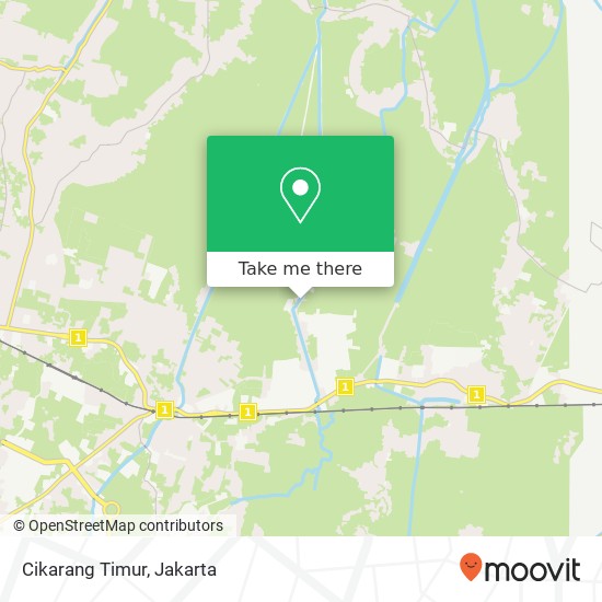 Cikarang Timur map