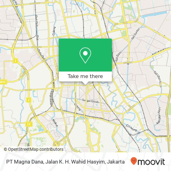 PT Magna Dana, Jalan K. H. Wahid Hasyim map