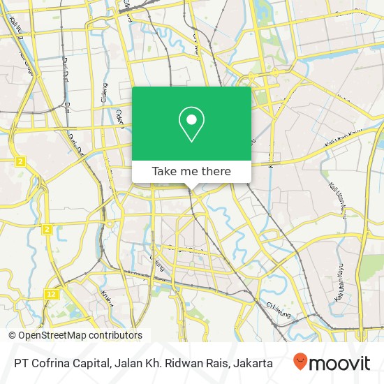 PT Cofrina Capital, Jalan Kh. Ridwan Rais map