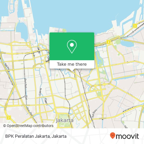 BPK Peralatan Jakarta map