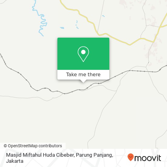 Masjid Miftahul Huda Cibeber, Parung Panjang map