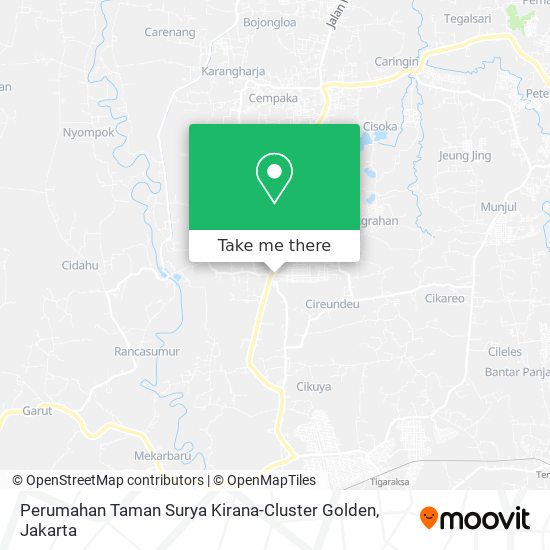 Perumahan Taman Surya Kirana-Cluster Golden map