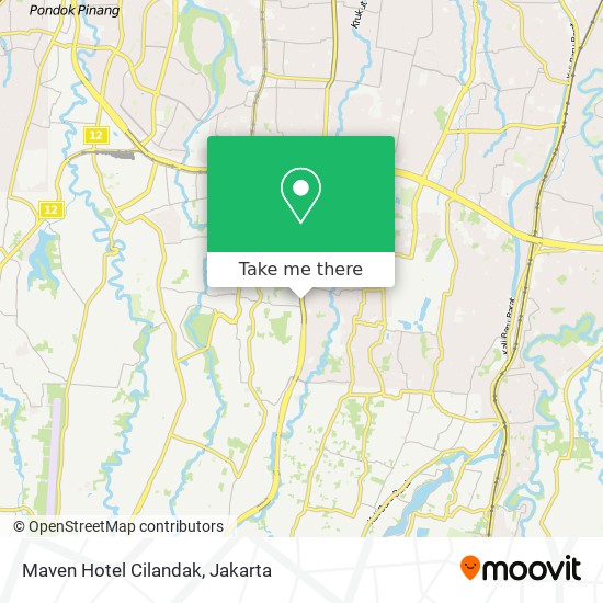 Maven Hotel Cilandak map