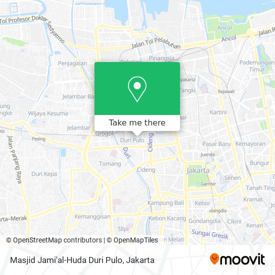 Masjid Jami'al-Huda Duri Pulo map