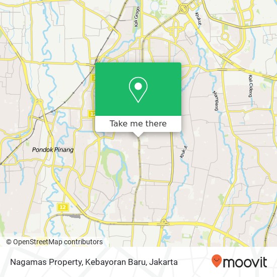 Nagamas Property, Kebayoran Baru map