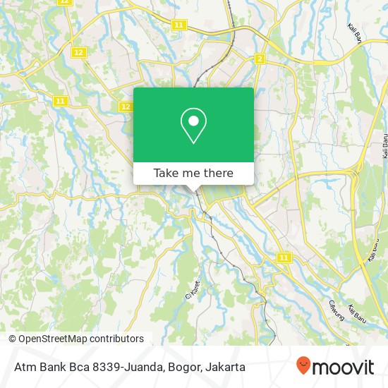 Atm Bank Bca 8339-Juanda, Bogor map