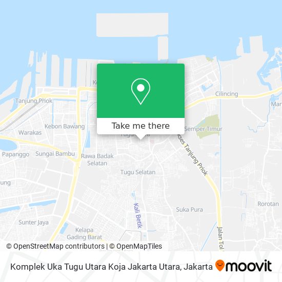 Komplek Uka Tugu Utara Koja Jakarta Utara map