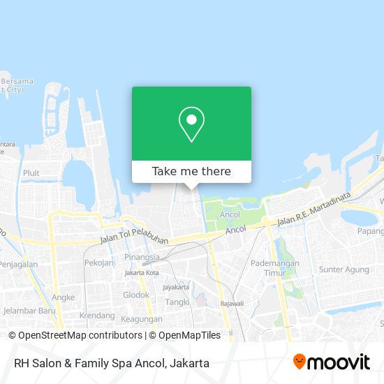 RH Salon & Family Spa Ancol map