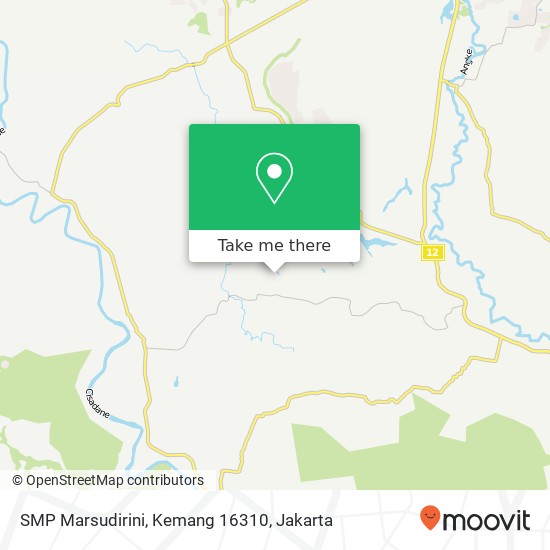 SMP Marsudirini, Kemang 16310 map