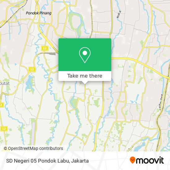 SD Negeri 05 Pondok Labu map