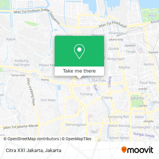 Citra XXI Jakarta map