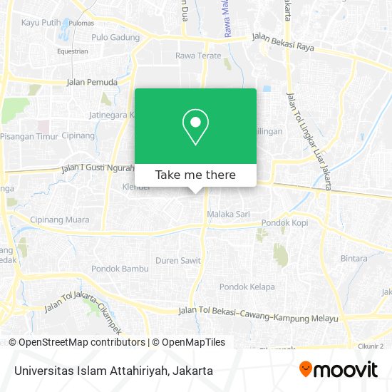 Universitas Islam Attahiriyah map