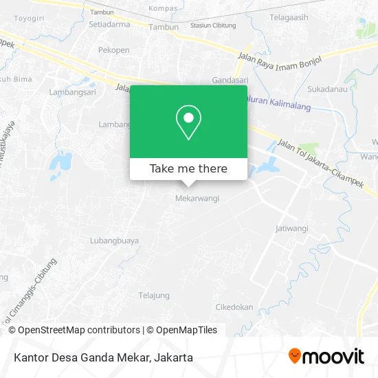 Kantor Desa Ganda Mekar map