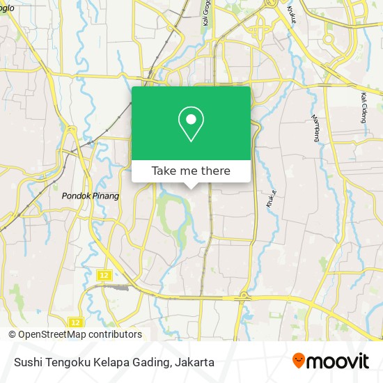 Sushi Tengoku Kelapa Gading map