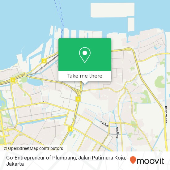 Go-Entrepreneur of Plumpang, Jalan Patimura Koja map