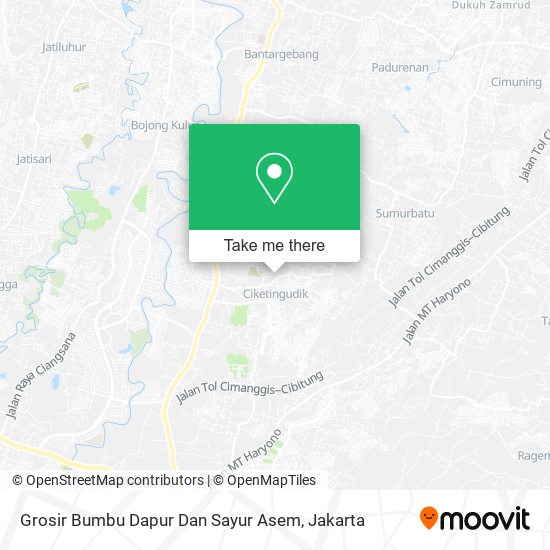 Grosir Bumbu Dapur Dan Sayur Asem, Bantargebang map
