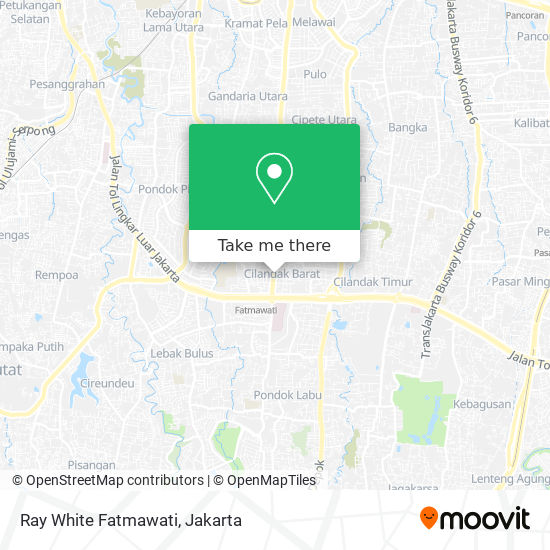 Ray White Fatmawati map