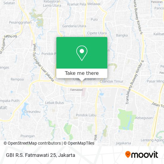 GBI R.S. Fatmawati 25 map