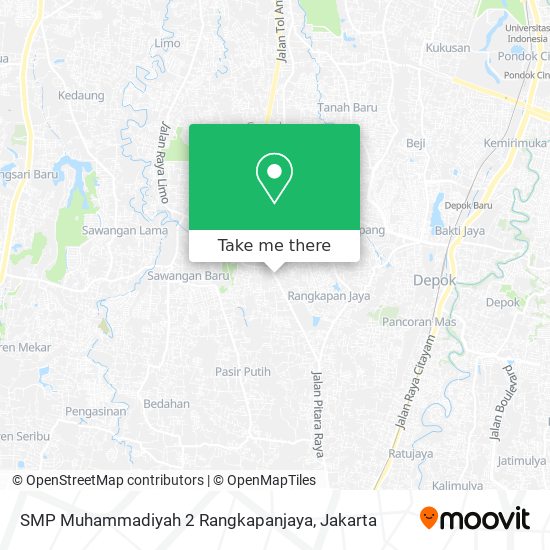 SMP Muhammadiyah 2 Rangkapanjaya map