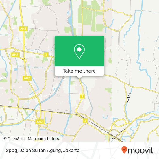 Spbg, Jalan Sultan Agung map