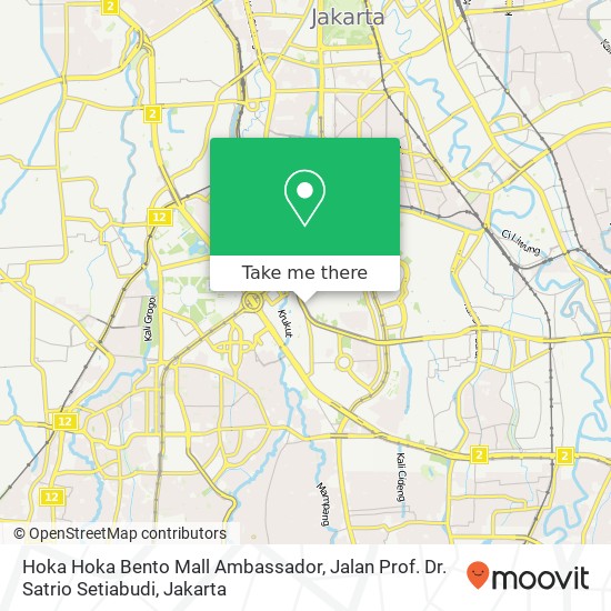 Hoka Hoka Bento Mall Ambassador, Jalan Prof. Dr. Satrio Setiabudi map