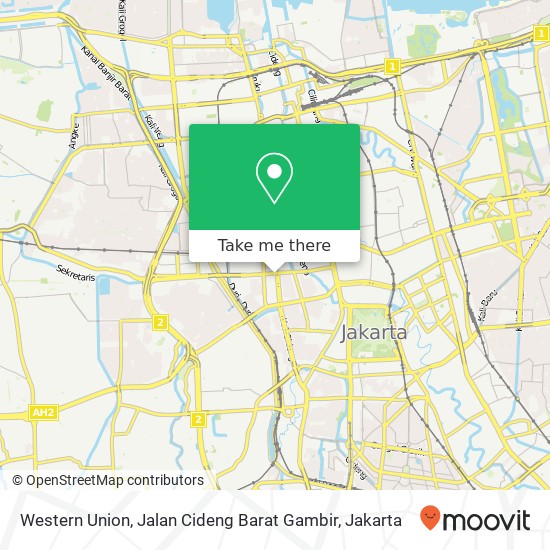 Western Union, Jalan Cideng Barat Gambir map