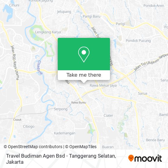 Travel Budiman Agen Bsd - Tanggerang Selatan map