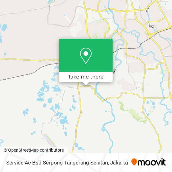 Service Ac Bsd Serpong Tangerang Selatan map