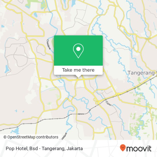Pop Hotel, Bsd - Tangerang, Serpong map