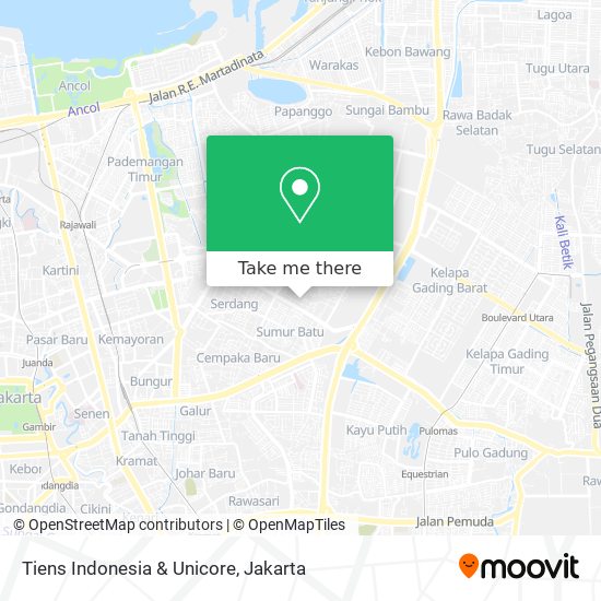 Tiens Indonesia & Unicore map