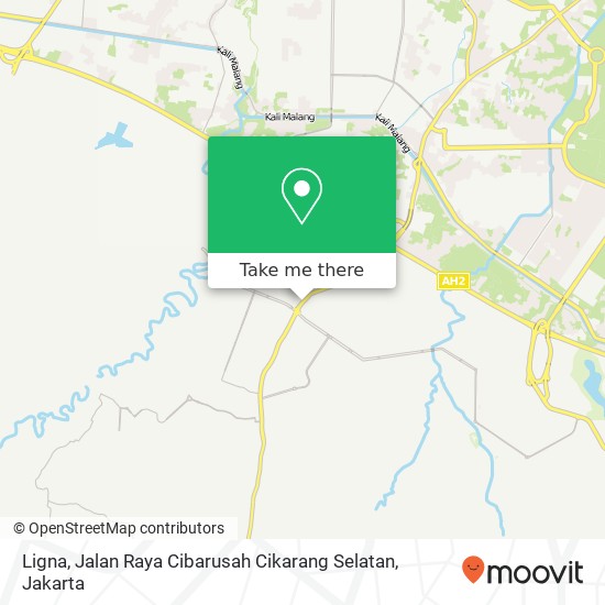 Ligna, Jalan Raya Cibarusah Cikarang Selatan map