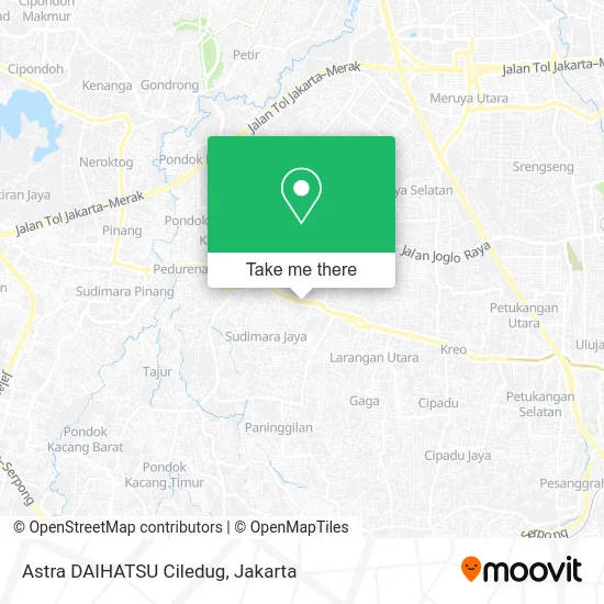 Astra DAIHATSU Ciledug map