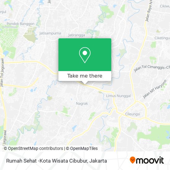 Rumah Sehat -Kota Wisata Cibubur map