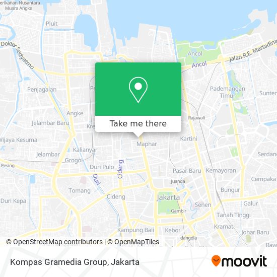 Kompas Gramedia Group map