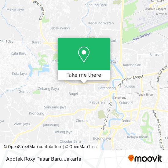 Apotek Roxy Pasar Baru map