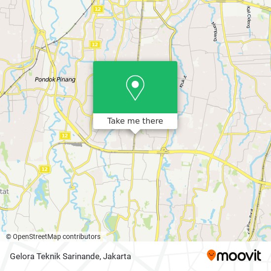 Gelora Teknik Sarinande map