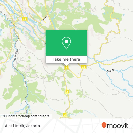 Alat Listrik, Jalan Raya Tajur map