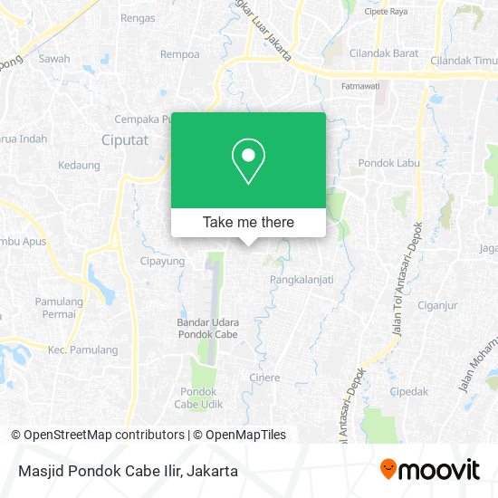 Masjid Pondok Cabe Ilir map