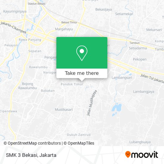 SMK 3 Bekasi map