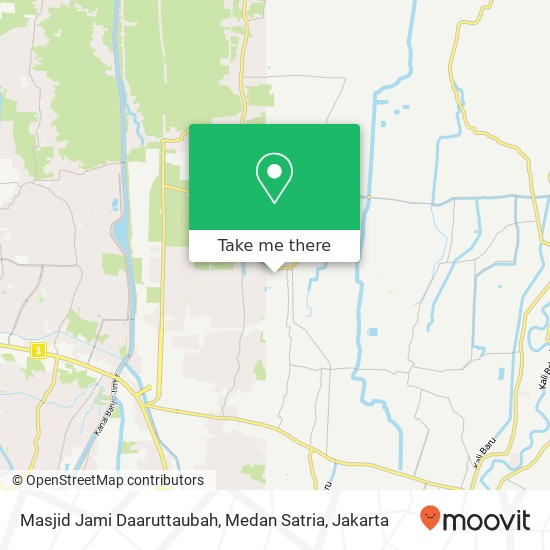 Masjid Jami Daaruttaubah, Medan Satria map