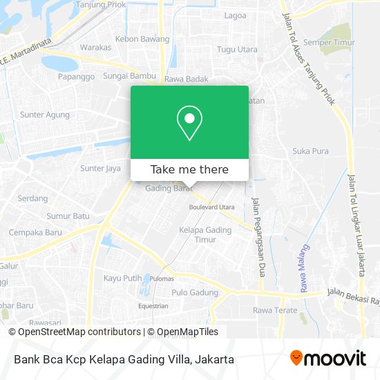 Bank Bca Kcp Kelapa Gading Villa map