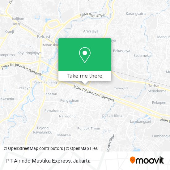 PT Airindo Mustika Express map