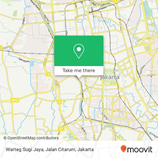 Warteg Sugi Jaya, Jalan Citarum map